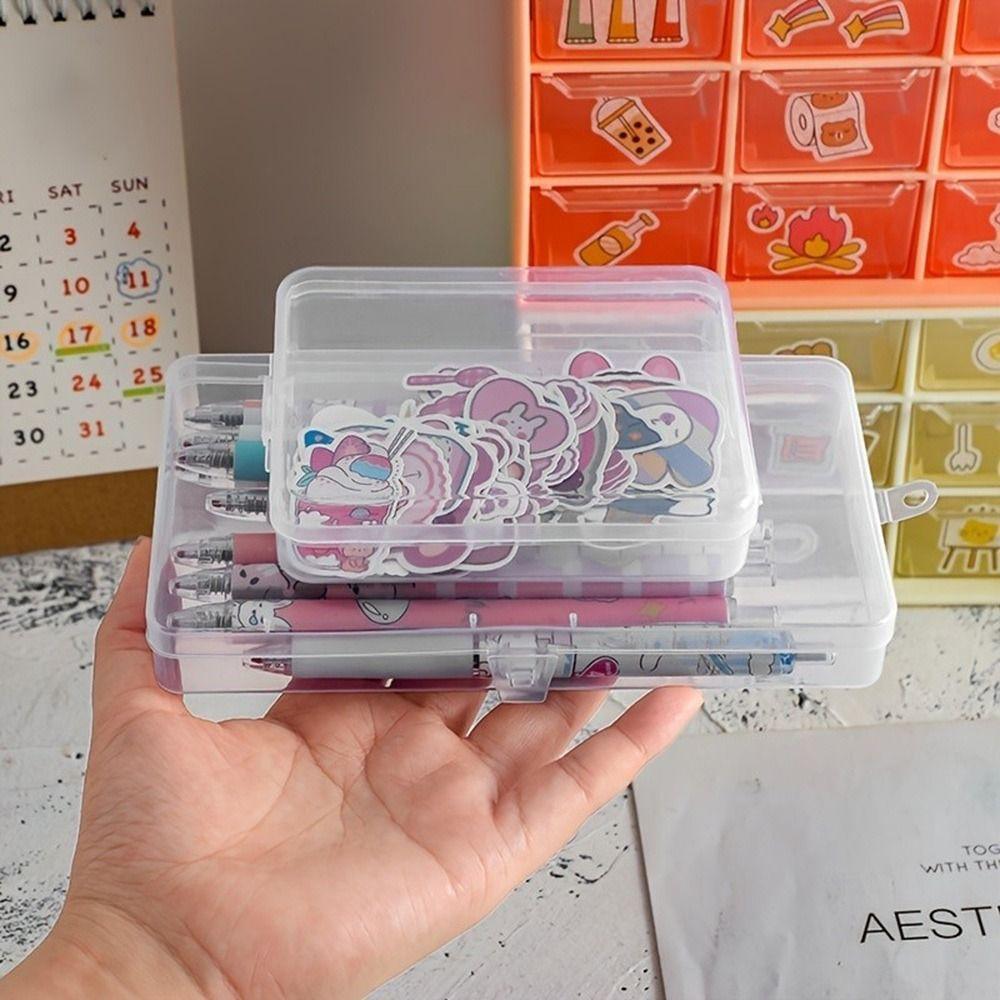 

Multifunctional Photocard Storage Box Large Capacity Desktop Organizer Durable Storage Box