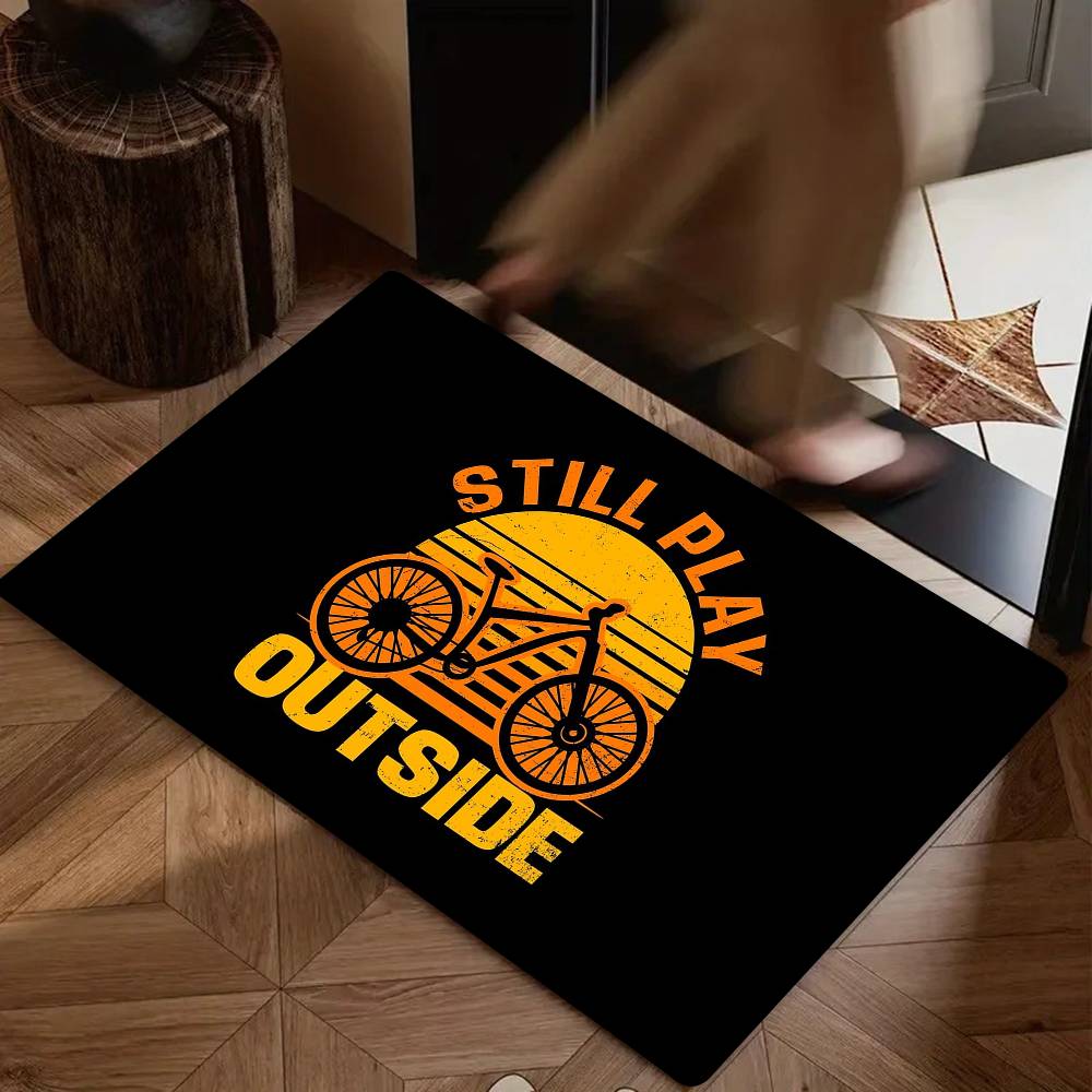 Downhill Mountain Biking Floor Mat Suitable For Living Room Kitchen Bathroom Non-slip Mat Household Foot Mat
