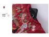 Grandma's Retro Embroidered Cotton Tang Suit Jacket for Elderly Women with Velvet Lining and Frog Buttons