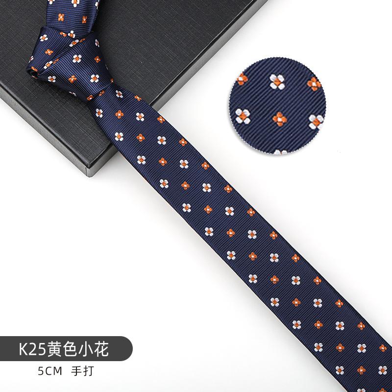 Men'S And Women'S Korean Version 6Cm Fashion Casual Professional Striped Hand-Made Thin Tie Groom Best Man Wedding Banquet Tie