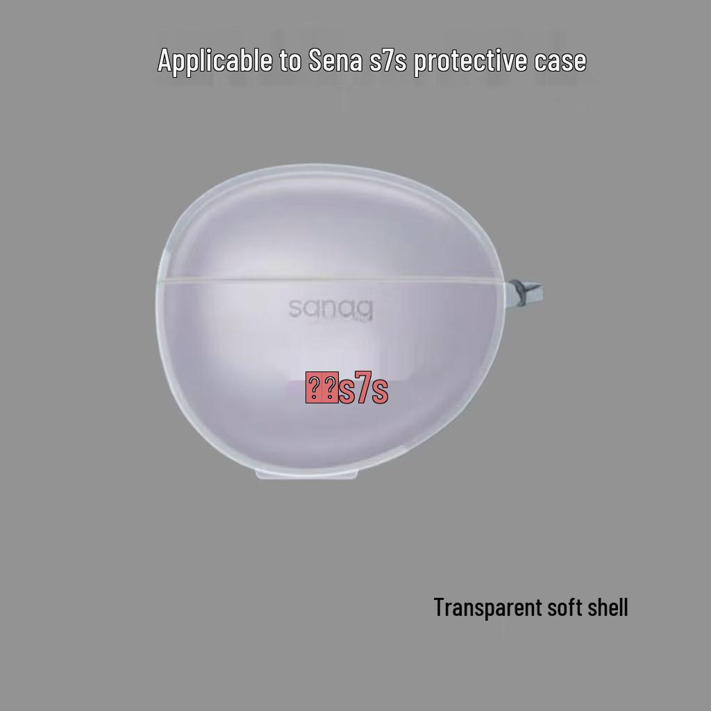 

SANAG S7S Earphone Protective Case - Simple, Transparent, Anti-Fall TPU Shell SENA S7S