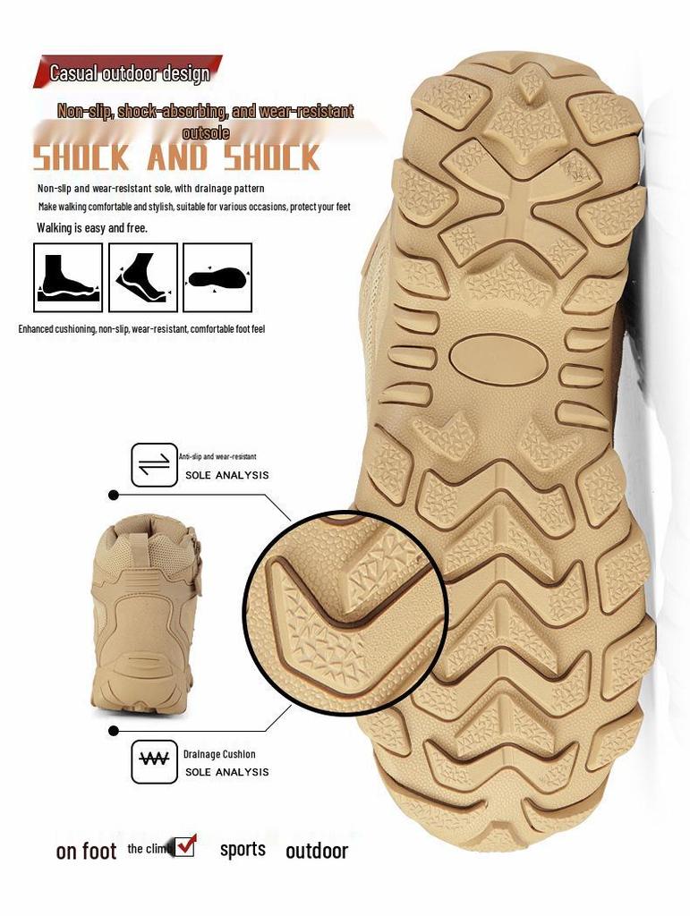 Men's Outdoor Hiking and Mountaineering Shoes for All Terrains