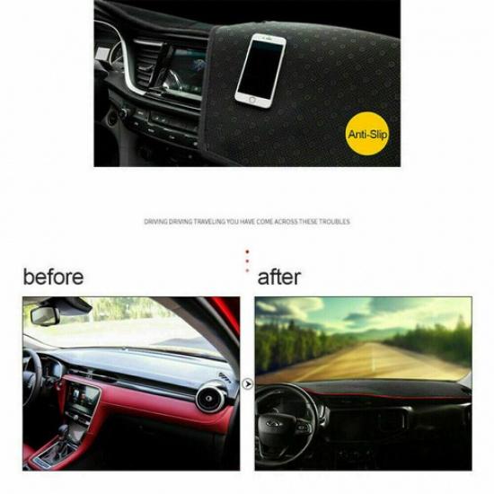 Armaturenbrett DashMat Abdeckung Polster Sonnenschutz Matte Passend für Honda Fit Jazz 2014-