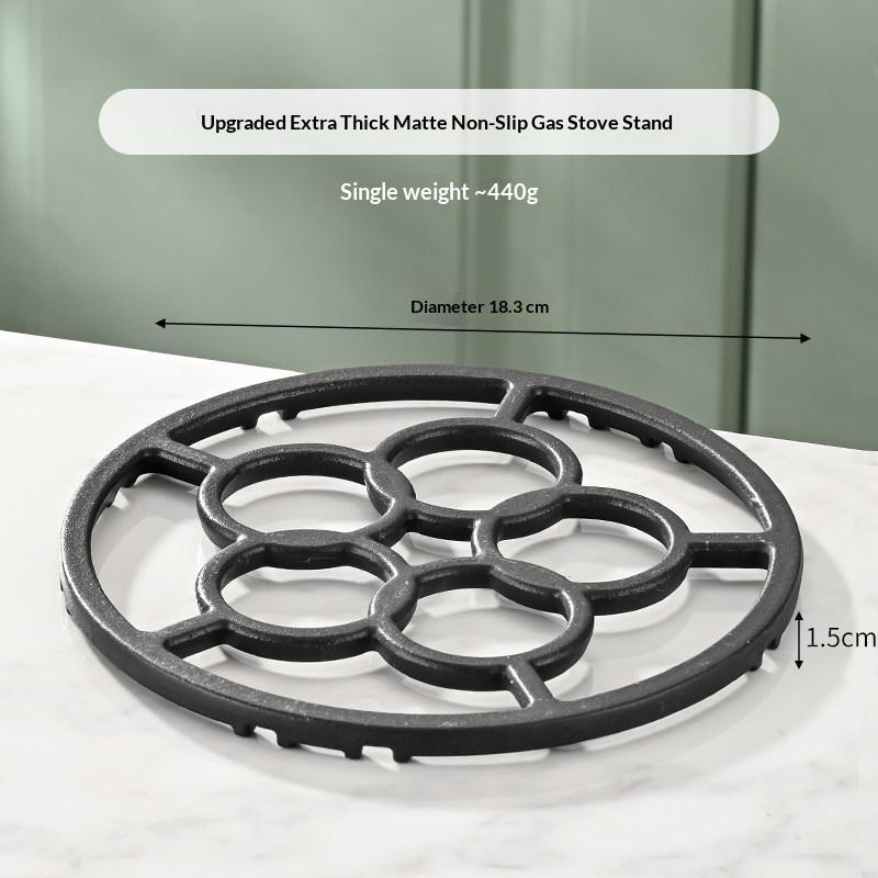 Cast Steel Gas Stove Wok Support Bracket Non Slip Universal Fit Anti Rust for Home Kitchen Novice Chef Cooking Use