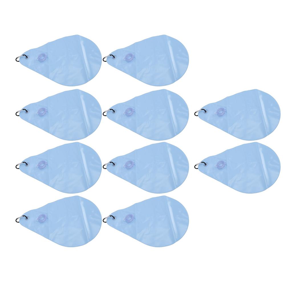 10PCS Pool Cover Weights PVC Water Bags Antifreezing Winter Swimming Pool Cover Hanging Bag for Ground Pools