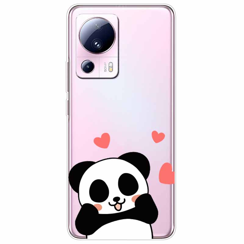 For Xiaomi 13 Lite 5G Case 13Lite Clear TPU Soft Lovely Cats Silicone Print Cover for Xiaomi Mi 13 Lite Transparent Xiaomi13Lite