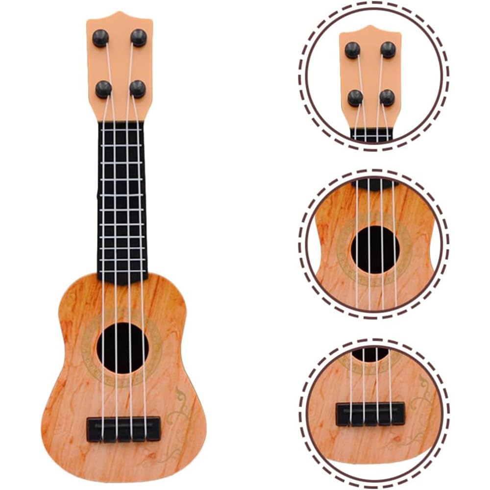 Eucli Model Chitară Jucărie Instrument Muzical Educativ Jucărie Chitară Mini Chitară Jucărie Educativă Timpurie pentru Copii Mici și Preșcolari Copii