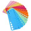 18Pcs Cross Stitch Threads Organizer 20 Holes Color Plastic Floss Bobbin Winding Board