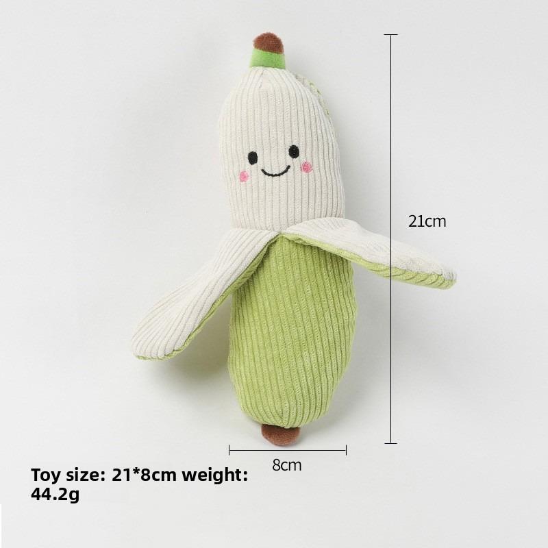 Dog Sound-making Toy, Soothing Vegetable Companion, Entertainment for Boredom Relief, Teeth Grinding, Interactive Plush Pet Toy