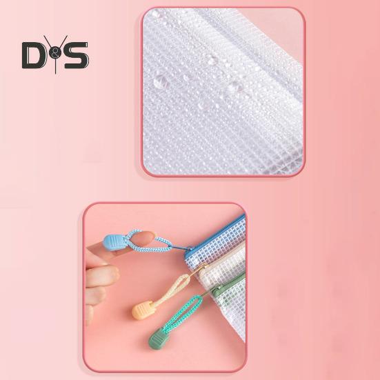 File Bag Large Capacity Storage A4 Files Stationery Carrying Case Transparent Visual Design Portable Document Organizer
