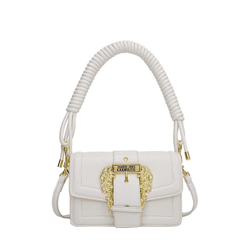 

Новая нишевая дизайнерская женская сумка, универсальная, с декоративным замком на ремне, маленькая цепная сумка, маленькая квадратная сумка через плечо на одно плечо