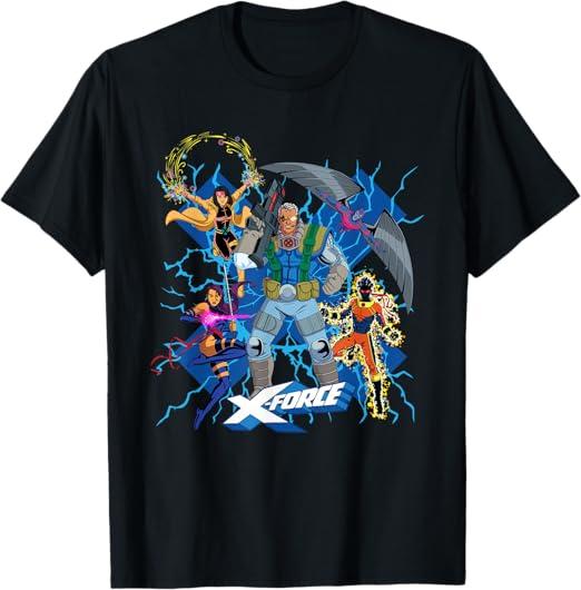 Marvel Studios X-Men 97 Season 2 Cable and X-Force Team T-Shirt 160