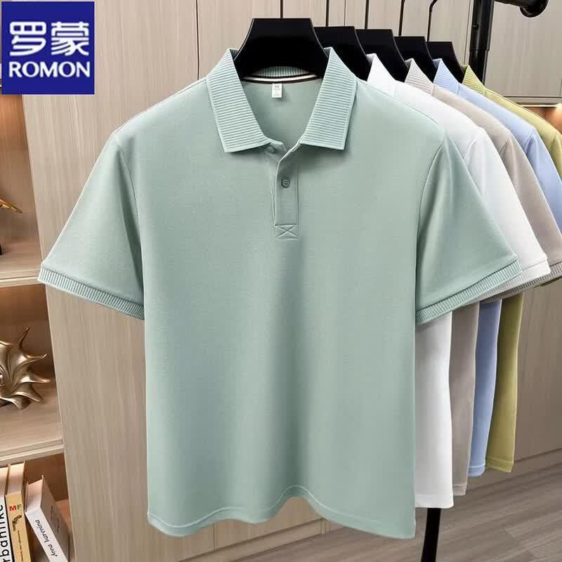 ROMON Men's Cooling Casual Polo Shirt