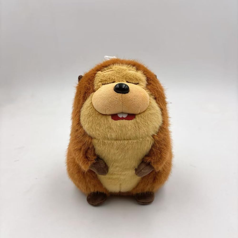 Beaver Plush Toy 20cm Animal Doll Fluffy King Beaver Hugging Pillow Anime Character Movie Related Soft Cute Lightweight Decorative Birthday Present