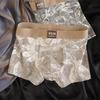 10A Antibacterial Men's Ethnic Print Breathable Boxer Briefs Shorts
