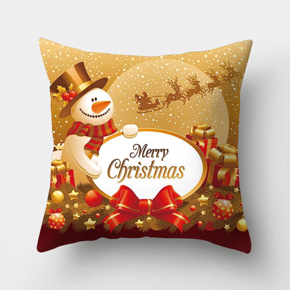 

Runtowo 45x45cm Christmas Cushion Cover 2025 Christmas Decorations for Home Ornament Xmas Gifts New Year 2026 Christmas Decor