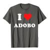 I Love Adobo Filipino Food Philippines Premium TShirt Designer Male T Shirt Slim Fit Tops  Tees Cotton Printed