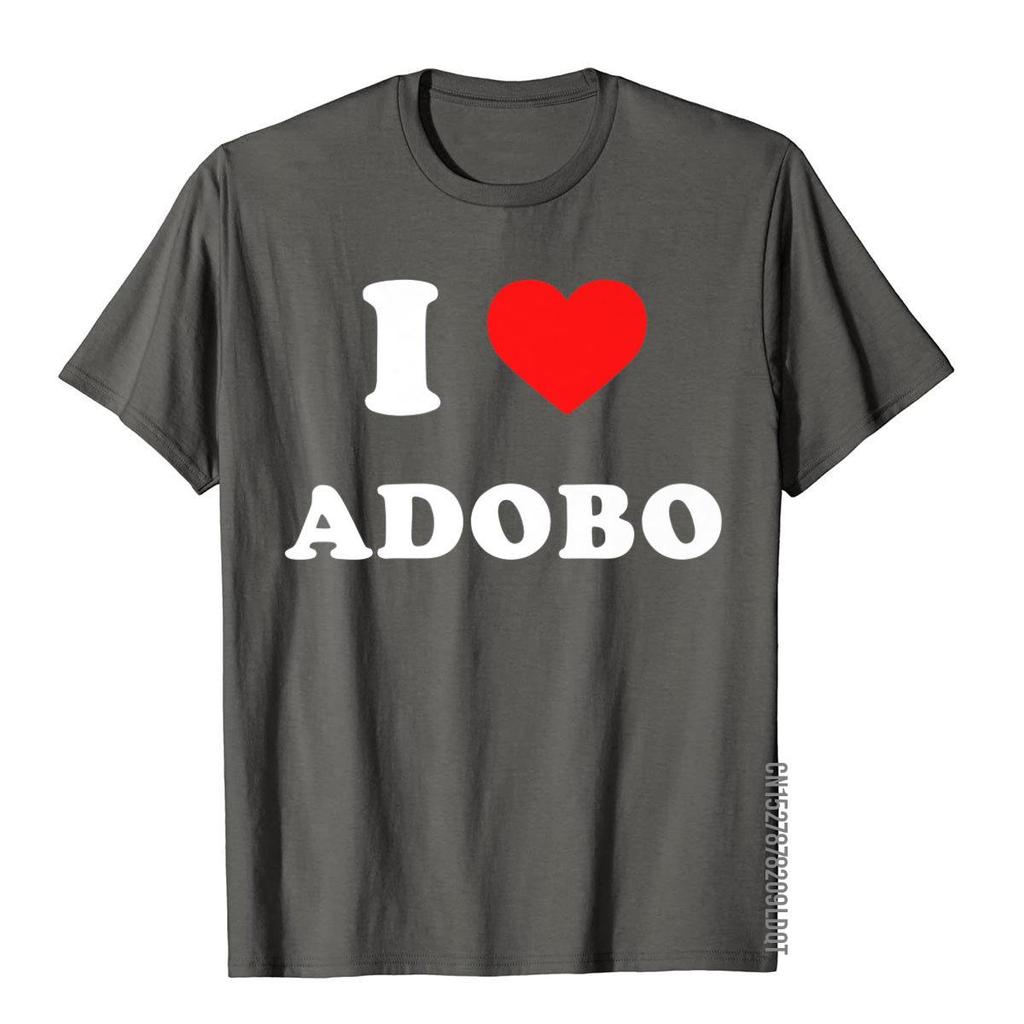 I Love Adobo Filipino Food Philippines Premium TShirt Designer Male T Shirt Slim Fit Tops  Tees Cotton Printed