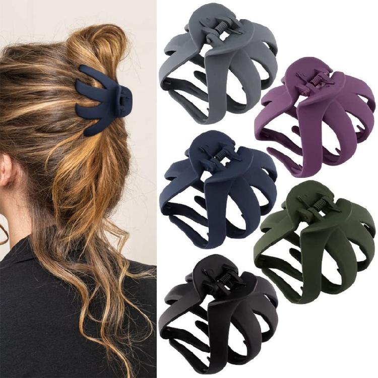 Creative Matte Claw Hair Clip Practical Plastic Hairpieces Easy Hairstyling Long Hair Decoration Suitable For Women
