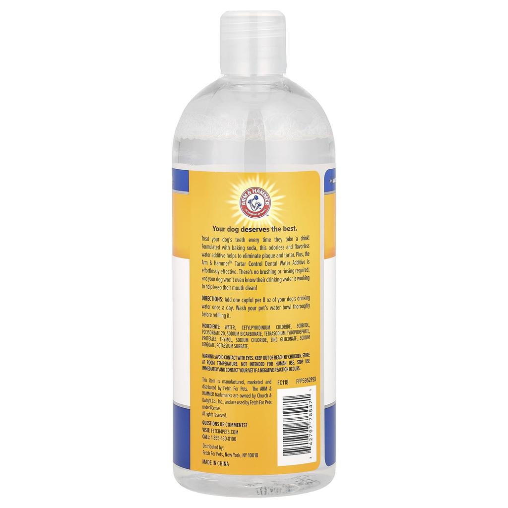 Arm & Hammer, Tartar Control, Dogs, Unscented, 473 Ml (16 Fl Oz)