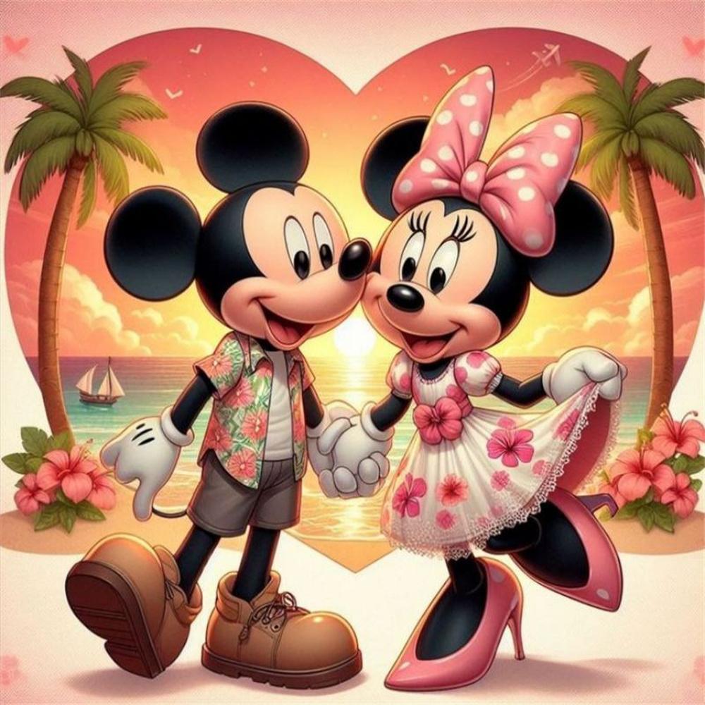 

Алмазная мозаика Disney с несколькими персонажами 5D, полностью заполненная бриллиантами, мультяшная, для украшения дома, спальни, гостиной, большая картина Round 20x20cm