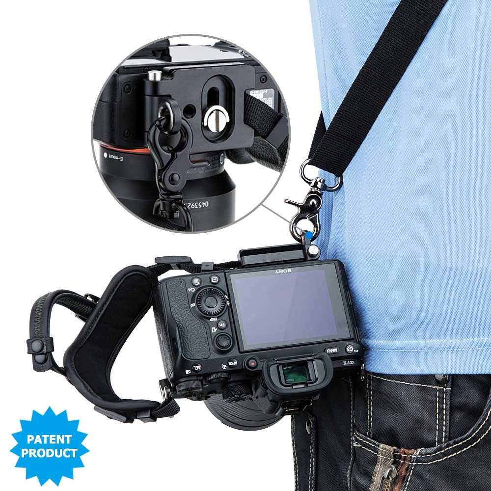 JJC Wrist Strap for Nikon Z Fujifilm Sony A6000 Black Fc, Z50, Z5, X-T50, X-S10, X100V, X-Pro3, X-Pro2, X-T4, X-T3, X-T2, X-T30, X-T20, X100F, ZV-E10,