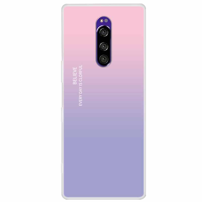 Funda de Silicona Suave para Sony Xperia 1 Funda Moda Transparente Fundas de Teléfono Tigre para Sony Xperia1 XZ4 SO-03L SOV40 J8110 Coque Parachoques