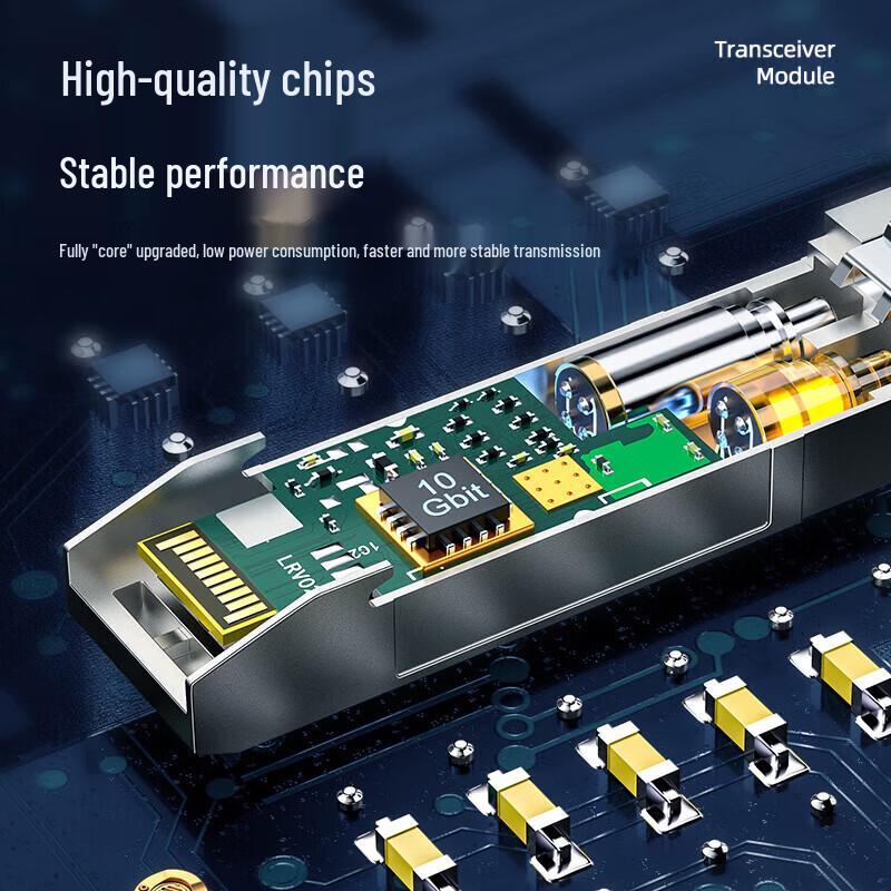 SAMZHE 10G SFP+ 1310nm 20km Single-Mode Fiber Optical Module Pair