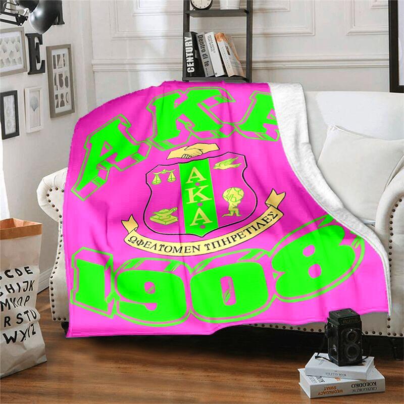 1pc Blanket AKA logo2 Print Design, Lightweight Blanket for Sofa, Bed- Soft &Warm, Gift for All Seasons like Christmas, Halloween