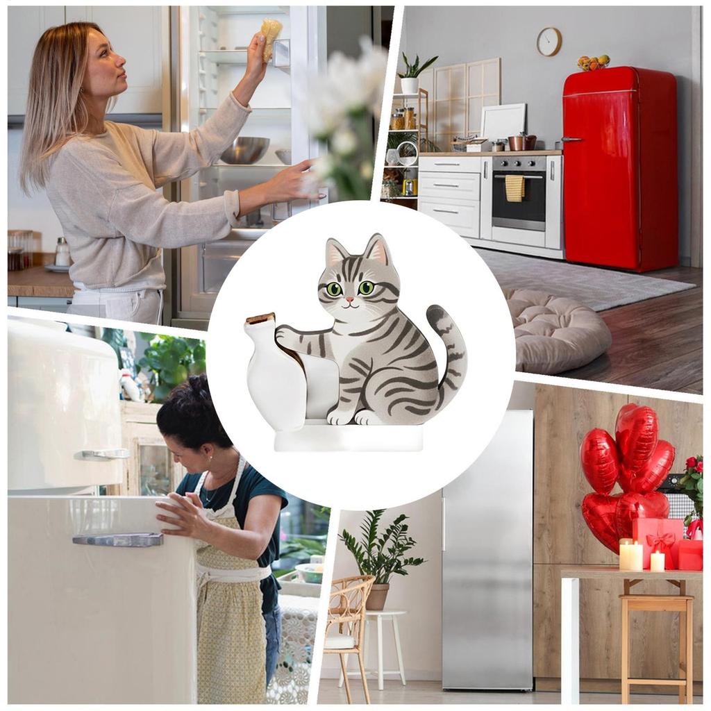1pcs Cat Whisker Vase Magnetic Acrylic Compact Keepsake Magnet Acrylic Pet Memorial Decor holders Home Refrigerator pendant