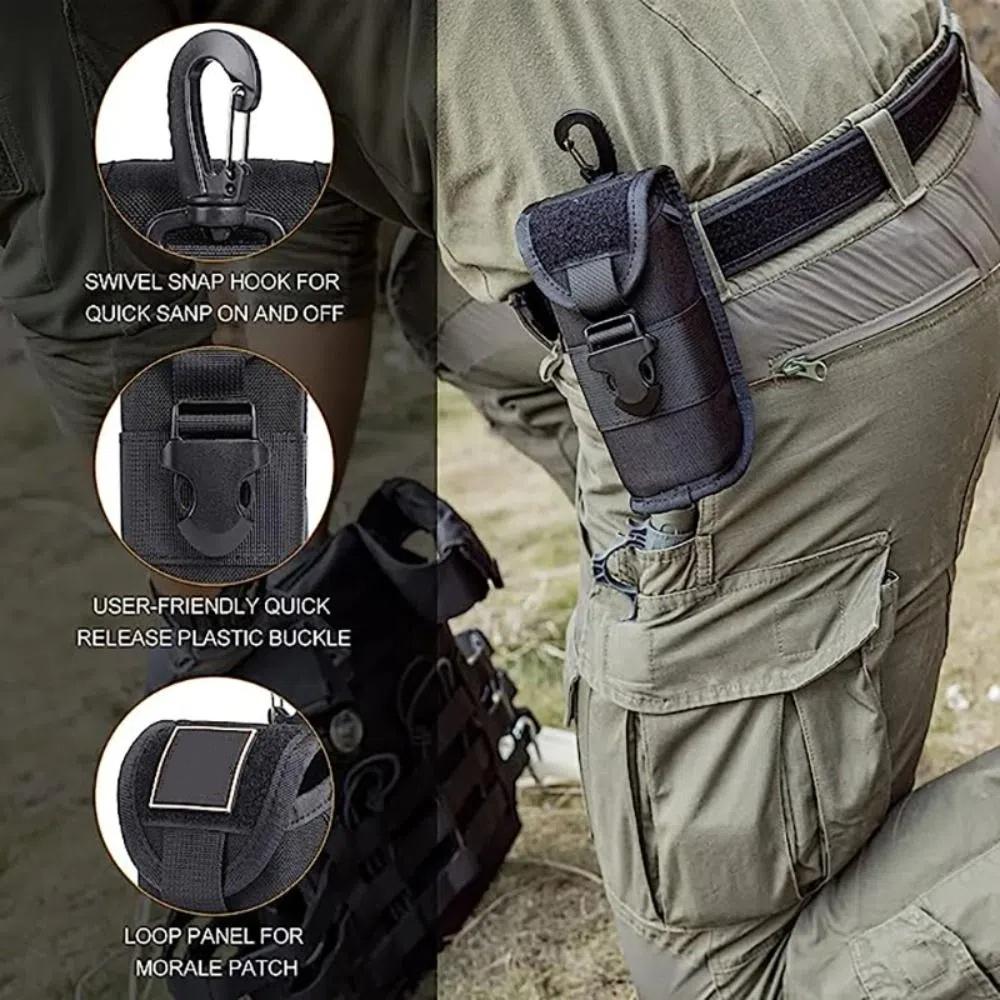 Quick Release Hook Sunglasses Storage Box Portable Eyeglasses Case Bag  Outdoor Use