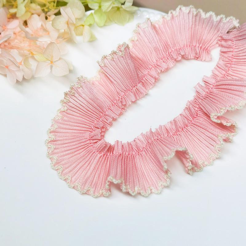 

1 шт. Естественная драпировка Изысканное мягкое украшение Легкий Прочный Долговечный Не мнущийся Удобный Шифон Отделка 3 см x 1 м