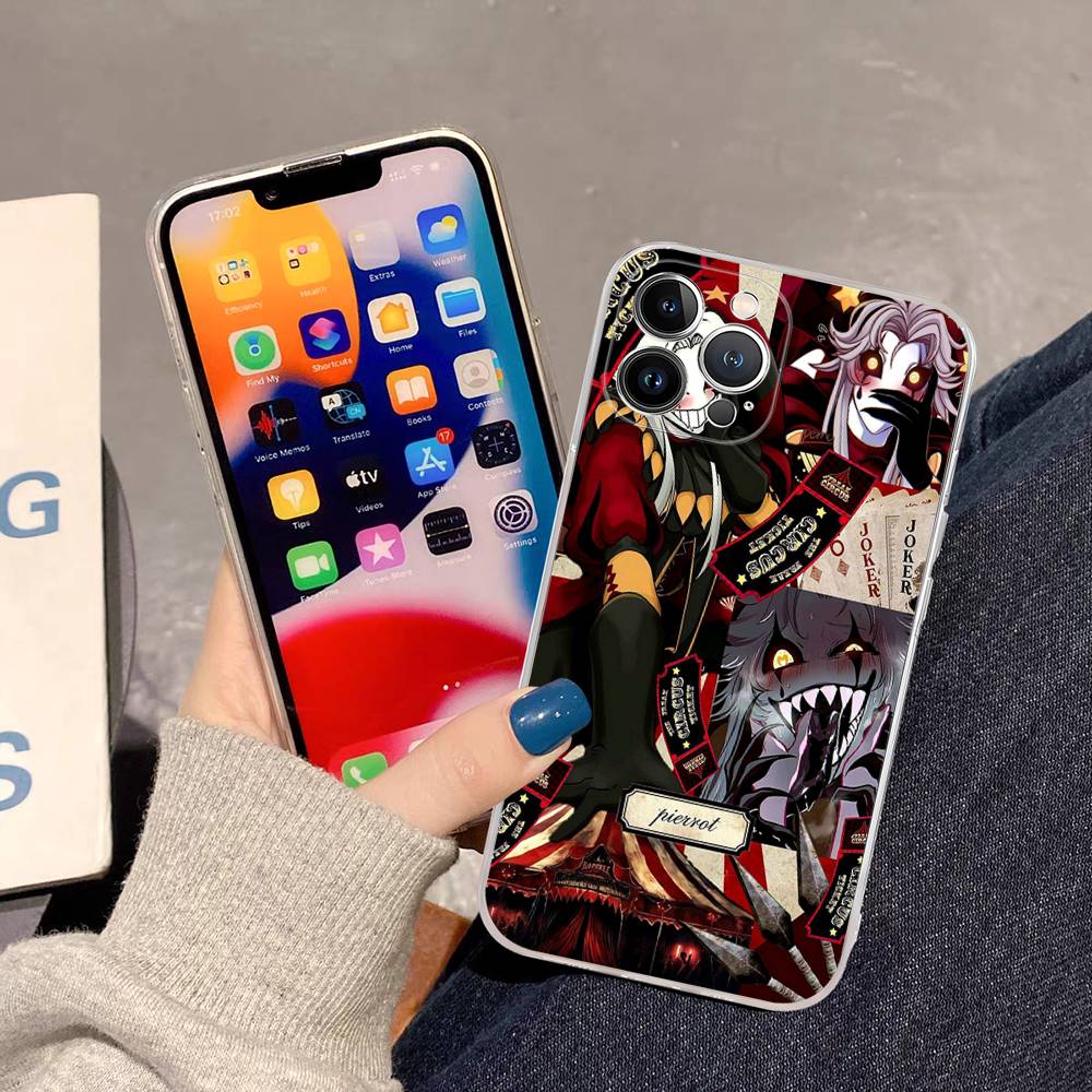 The Freak Circus Pierrot Game Transparent Case For IPhone 11 12 13 14 15 16 17 Air Pro Max Plus Mini Shockproof Cover