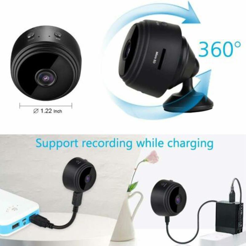 Night Version A9 Mini Camera 1080p HD Ip Camera Micro Camera Wireless Security Mini Camcorders Wifi Camera Voice Video 360 Degree Rotation