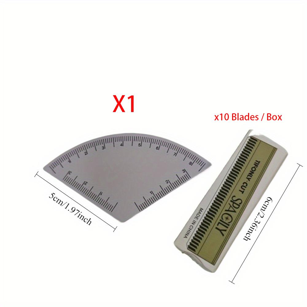 

1 шт. Трафарет для придания формы бровям + Бритвы для бровей - 10 лезвий, Мгновенный формирователь бровей - Набор шаблонов разных стилей для быстрого и точного придания формы
