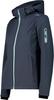 CMP Softshell Jacket Zip Hood Women (39A5006) Women's Softshell Jacket with Detachable Hood (39A5006) Titanium/water