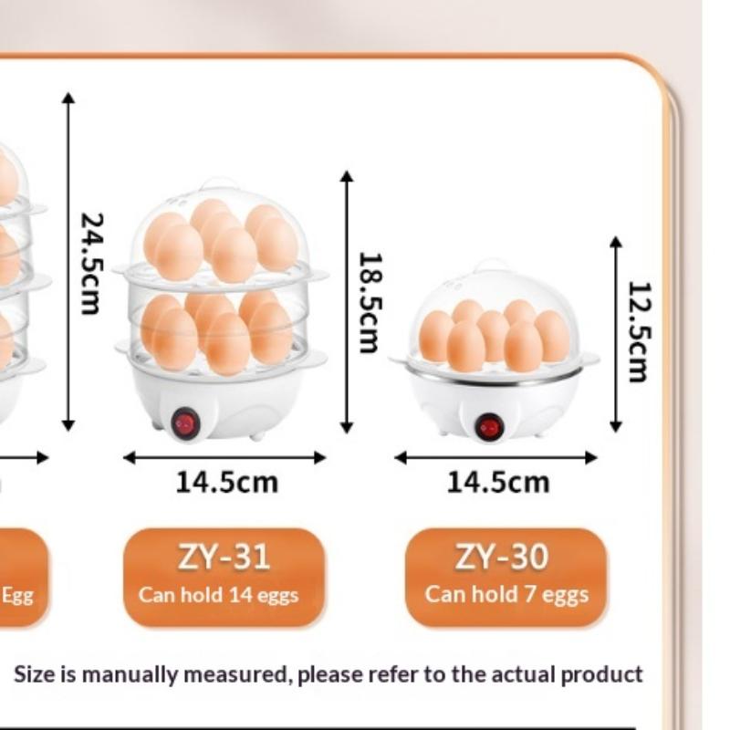 Electric Egg Boiler Multifunctional Breakfast Cooking Machine Mini Egg Steamer Poacher Kitchen Accessory