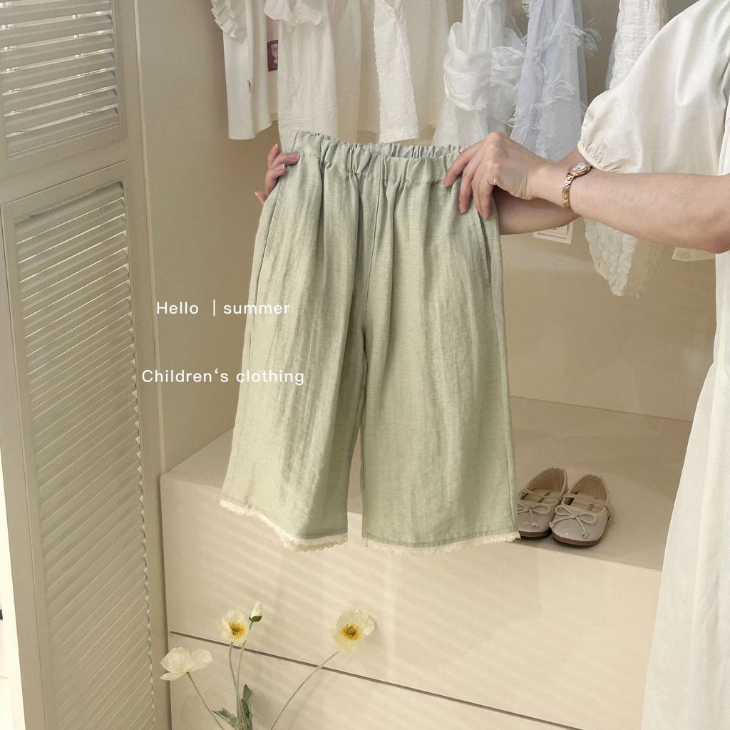 

Adorable Korean Style Girls Lace Two Piece Summer Outfit For Kids Age 3 To 8 Years StyleF,80