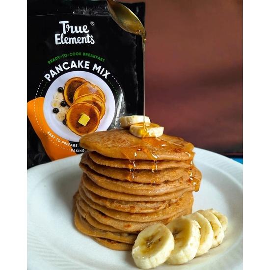 Pancake Mix 250g by True Elements - With 20% Millet (Jowar) | 2-Minute Pancakes | No Maida | No Baking Soda | No Added Refined Sugar  | Pancake