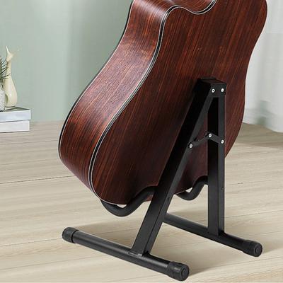 Katlanır Gitar Standı Serbest Duran A-Çerçeve Kaymaz Silikon Ayaklar Yumuşak Sünger Kol Çizilmeye Dayanıklı Kararlı Yapı Akustik