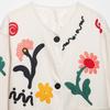 2026 Summer New European and American Cross-border Women's Street Fashion V-Neck Floral Embroidered Jacket W039 70102