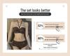 Women's Push-Up Halter Bra, Front Buckle, Wire-Free, Anti-Sagging, with Side Support.