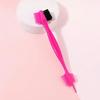 1PC Double Sided Edge Control Brush, 3-In-1 Styling Tool With Boar Bristles For Smooth Baby Hair And Eyebrows, Professional Hair Edge Brush
