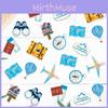 Airplane Hot Air Balloon Pattern Confetti Retirement And Graduation Decor Party