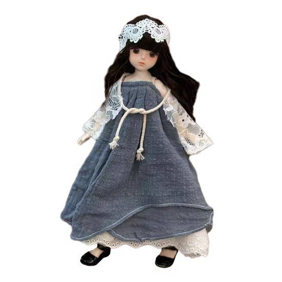 30cm Articulated Doll And Clothes Poseable Doll with Movable Joints Soft Cloth Clothing Collectible
