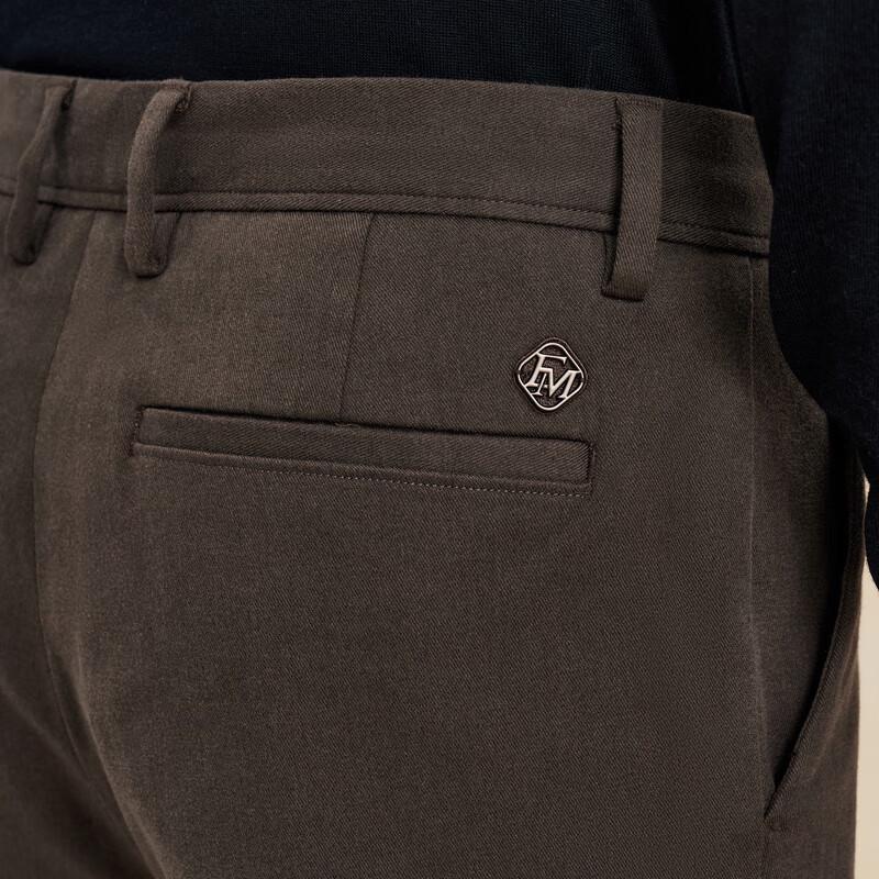 EMZ Men's Business Casual Straight-Leg Stretch Pants