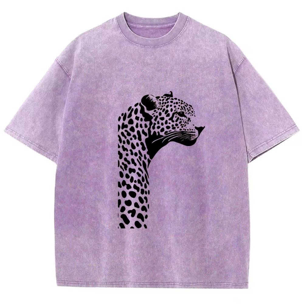 Cool tričko s leopardím vzorem Unisex trička Top Pánské Dámské Tričko s krátkým rukávem Bavlna Streetwear Harajuku Grafické Bavlněné Tričko