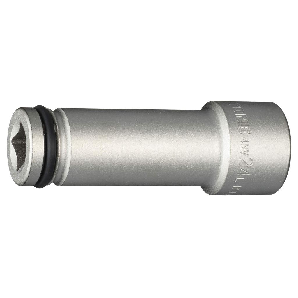 TONE Extra Long Impact 24mm Width Socket, 4NV-24L100, 12.7mm (1/2") Drive,