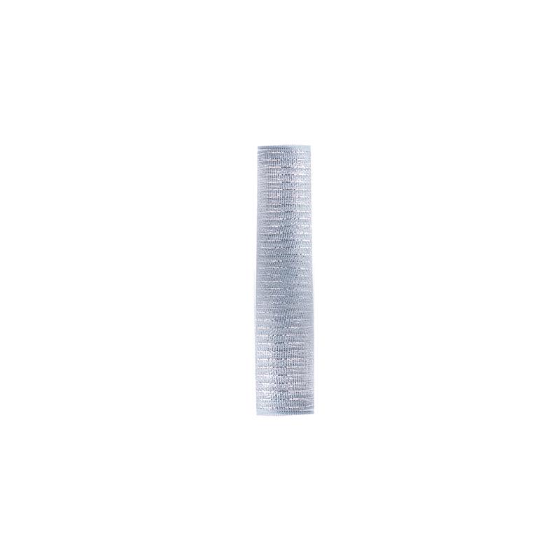 Gold & Silver Christmas Tree Decorations: Mesh Ribbon & Ornaments