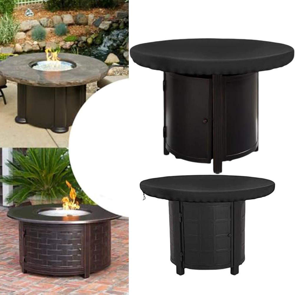 BBQ Fire Plate Protector Fire Plate Cover Barbecue Weather-resistant Windproof 420D Oxford Fabric Dustproof PU Layer